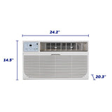 Element Through-the-Wall 12,000 BTU, 115V Air Conditioner - White (ETTW12D)