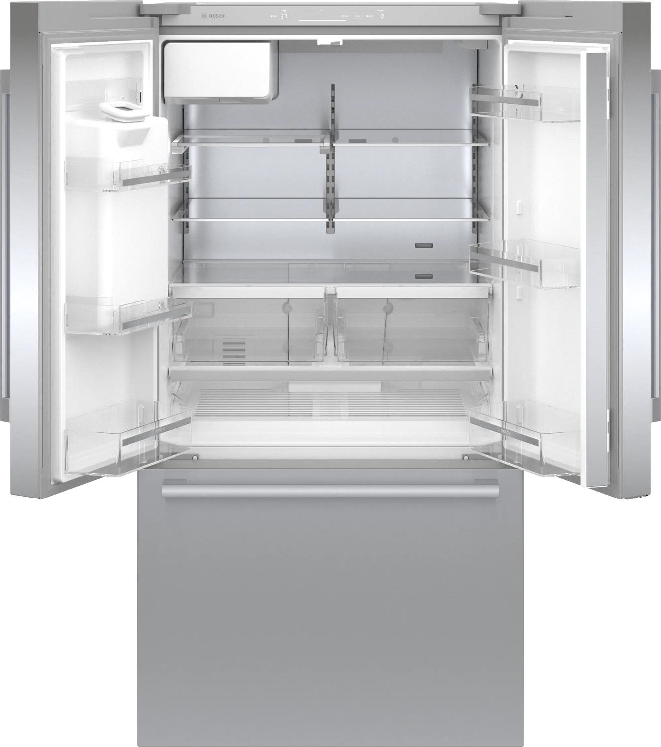 500 Series French Door Bottom Mount Refrigerator 36" Stainless steel (with anti-fingerprint)