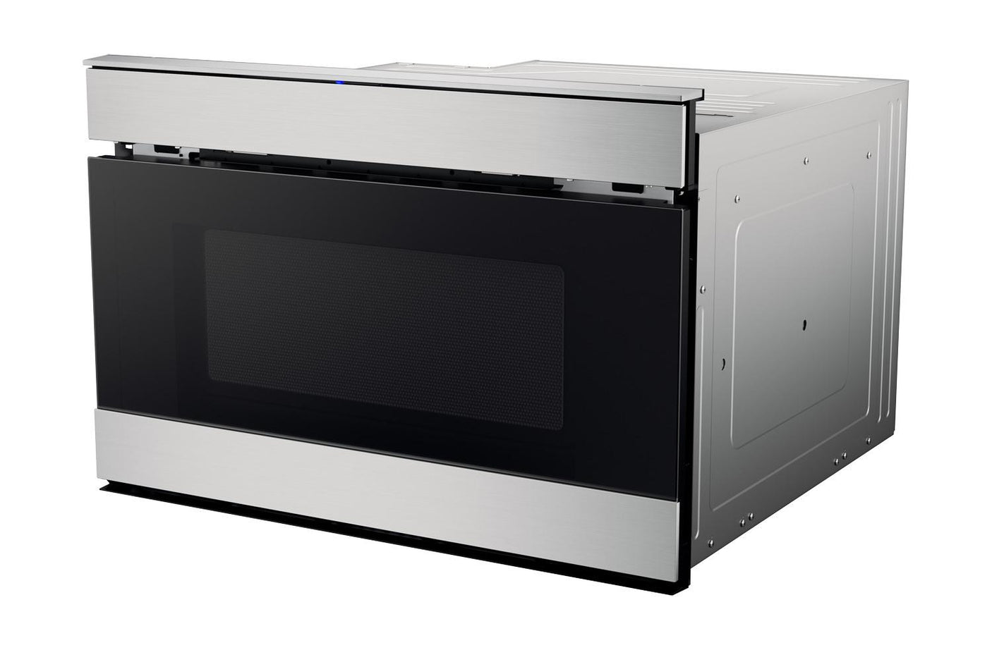 24 in. 1.2 cu. ft. 950W Sharp Stainless Steel Smart Easy Wave Open Microwave Drawer Oven