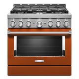 KitchenAid® 36'' Smart Commercial-Style Gas Range with 6 Burners