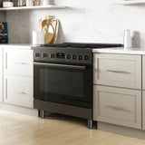 800 Series Gas Freestanding Range 36" Black Stainless Steel