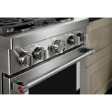 KitchenAid® 30'' Smart Commercial-Style Dual Fuel Range with 4 Burners