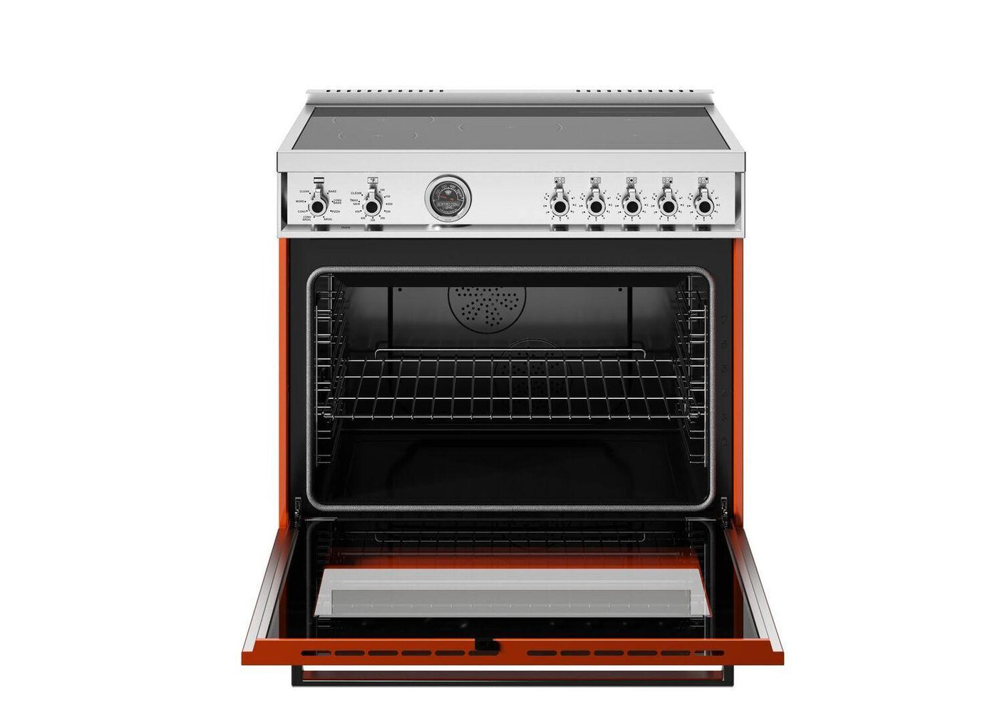 36" Professional Range Induction Self Clean Arancio Orange