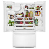 36- Inch Wide French Door Refrigerator with PowerCold® Feature - 25 Cu. Ft.