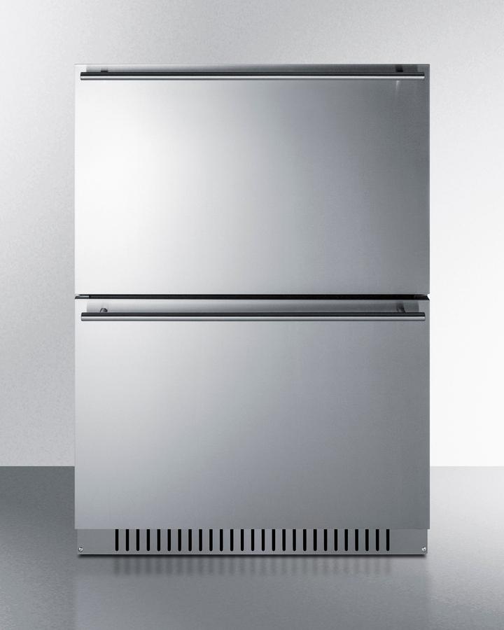 24" Wide 2-drawer Refrigerator-freezer, ADA Compliant