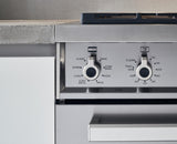 36 inch Dual Fuel Range, 6 Brass Burners and Cast Iron Griddle, Electric Self-Clean Oven Stainless Steel