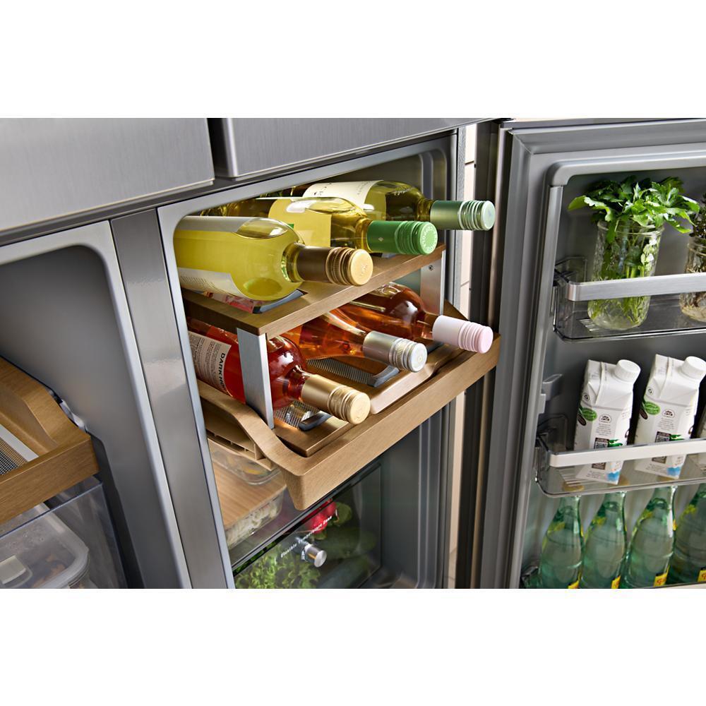 36" Counter-Depth 19.4 Cu Ft 4-Door Refrigerator with Flexible Temperature Zone in PrintShield™ Finish