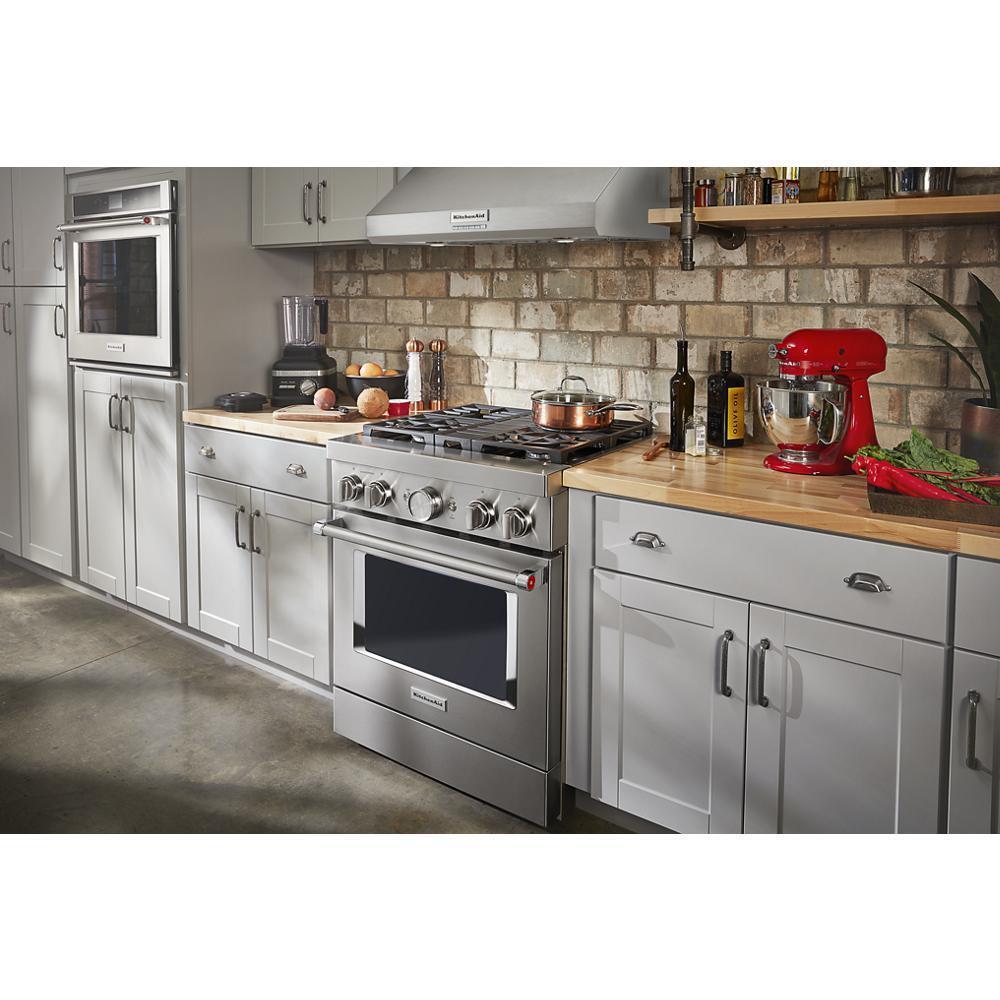 KitchenAid® 30'' Smart Commercial-Style Dual Fuel Range with 4 Burners