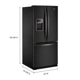 30-inch Wide French Door Refrigerator - 20 cu. ft.