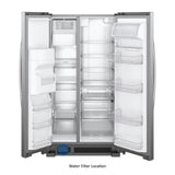 36-inch Wide Side-by-Side Refrigerator - 25 cu. ft.