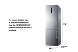 24" Wide Bottom Freezer Refrigerator