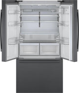 800 Series French Door Bottom Mount Refrigerator 36" Black Stainless Steel