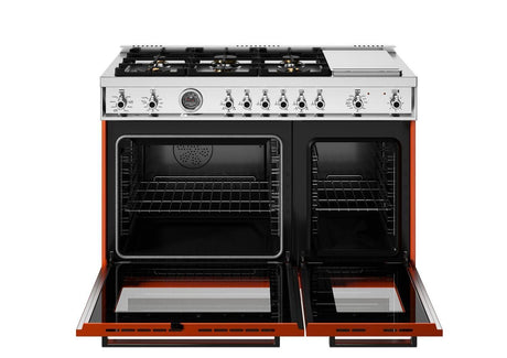 48" Professional Range Dual Fuel Self Clean Arancio Orange