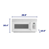 Element 1.6 cu. ft. Over-the-Range Microwave - White (EM1601RQCW)