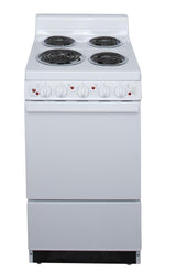 20 in. Freestanding Electric Range in White