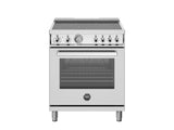 30 inch Electric Range, 4 CERAN Heating Zones, Electric Oven Stainless Steel