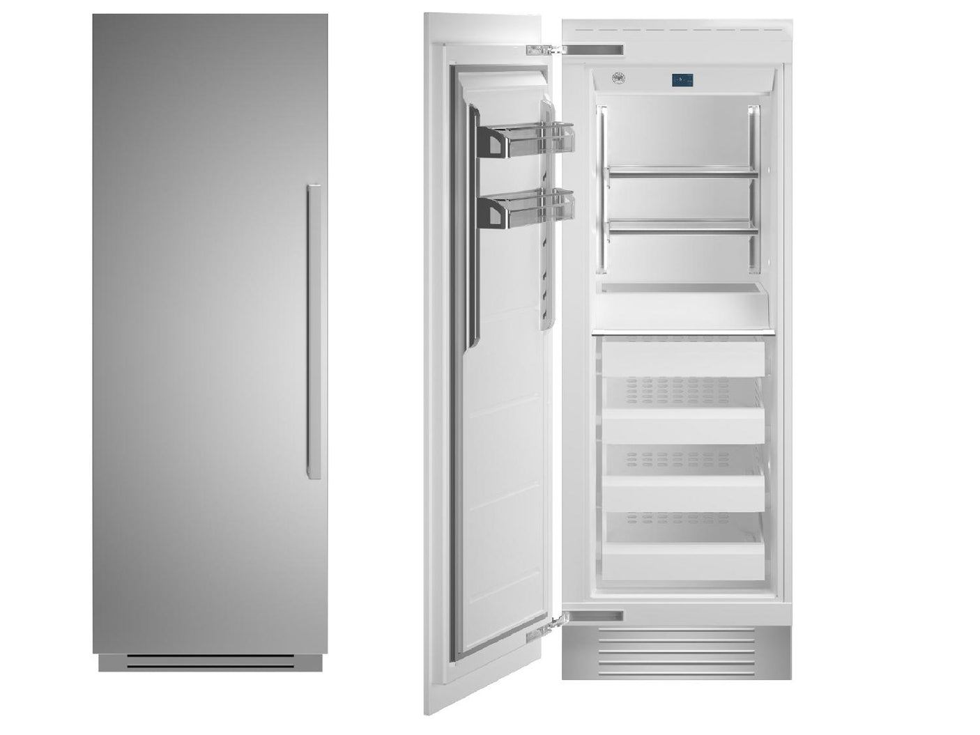 30" Built-in Freezer column - Stainless - Left hinge