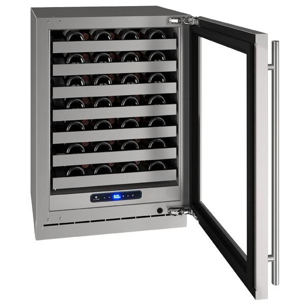 Hwc524 24" Wine Refrigerator With Stainless Frame Finish and Field Reversible Door Swing (115 V/60 Hz)