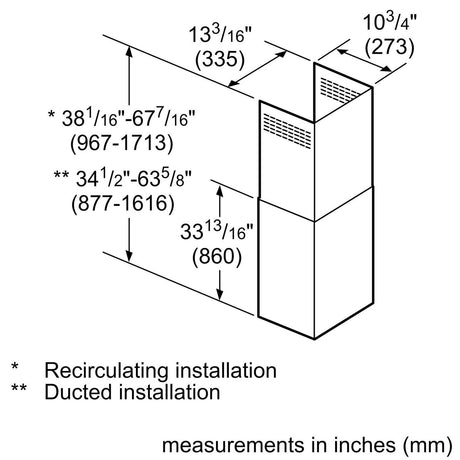 Chimney extension HCPEXT4UC 11027234