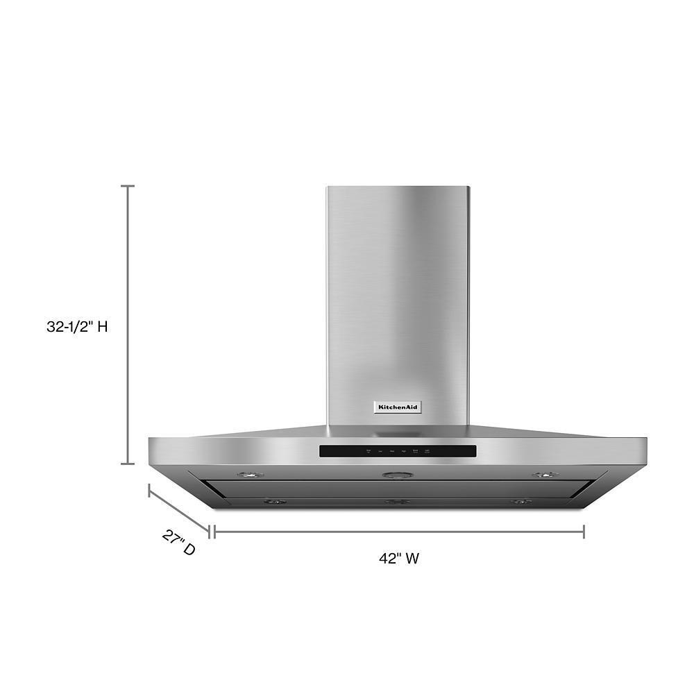 42'' Island-Mount, 3-Speed Canopy Hood