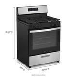 5.1 Cu. Ft. Freestanding Gas Range with Broiler Drawer