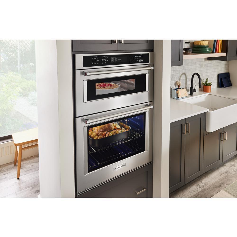 KitchenAid® 30" Combination Microwave Wall Ovens with Air Fry Mode.