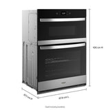 5.7 Total Cu. Ft. Combo Wall Oven with Air Fry When Connected*