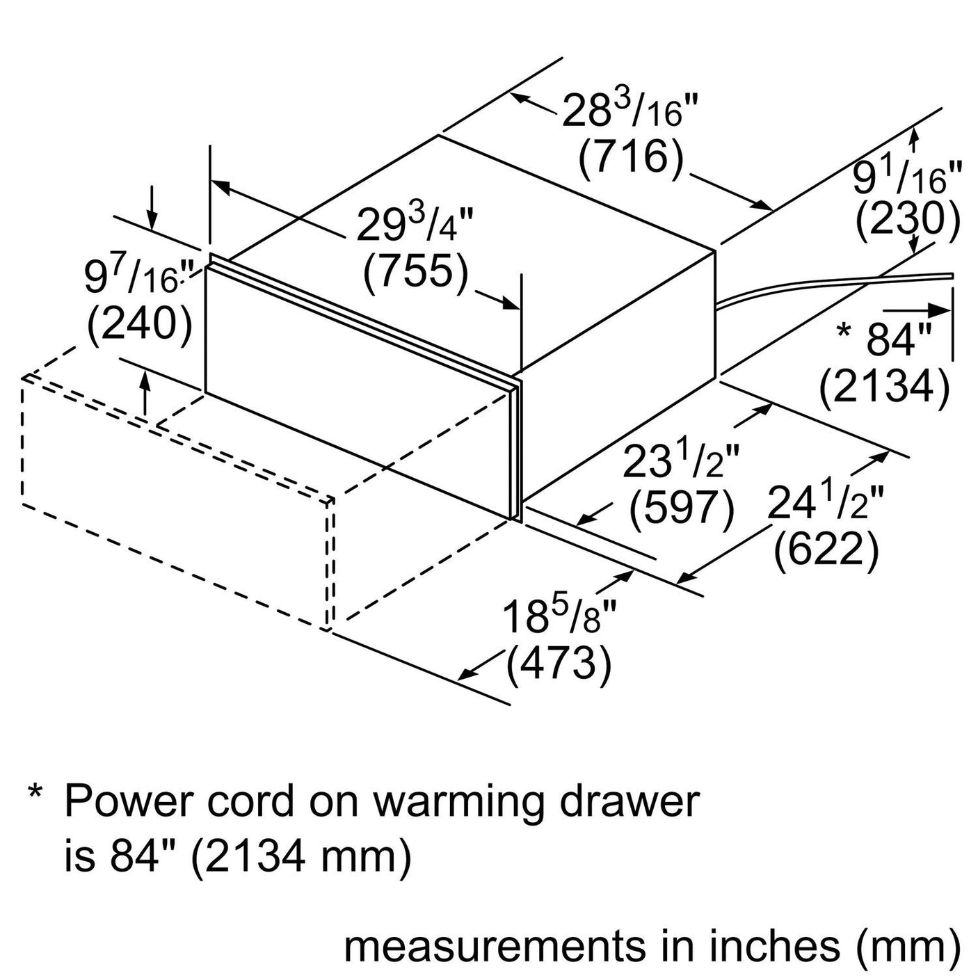 500 Series, 30", Warming Drawer