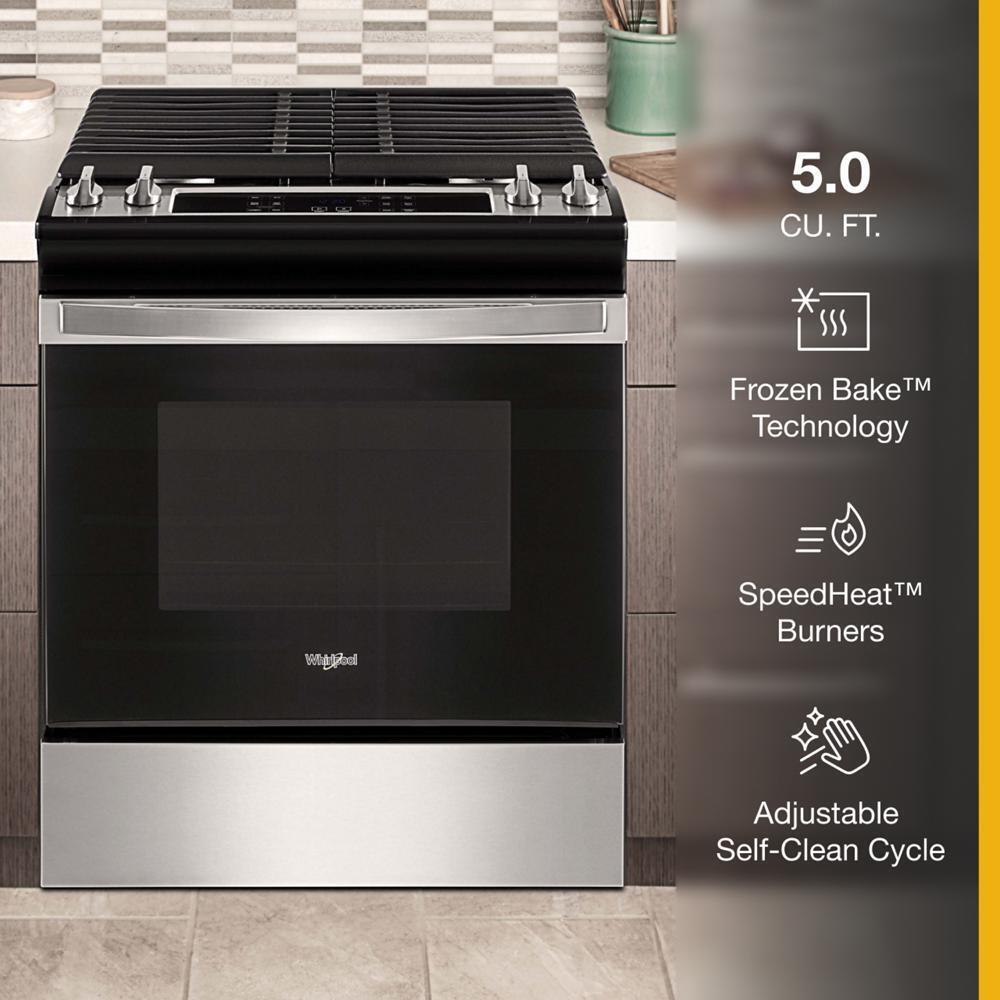 5.0 Cu. Ft. Whirlpool® Gas Range with Frozen Bake™ Technology