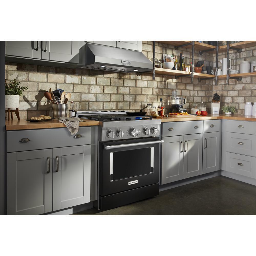 KitchenAid® 30'' Smart Commercial-Style Gas Range with 4 Burners