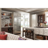 20.8 Cu. Ft. 36" Width Built In Stainless Steel French Door Refrigerator with Platinum Interior Design