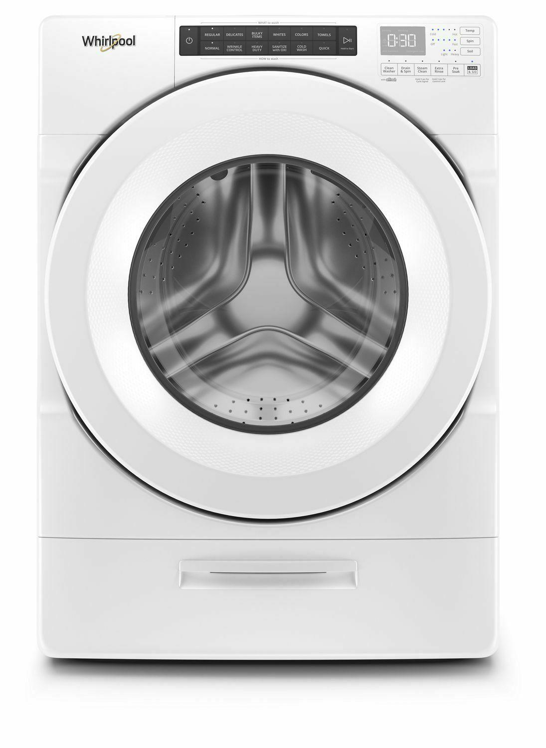 4.5 cu. ft. Closet-Depth Front Load Washer with Load & Go™ Dispenser - White