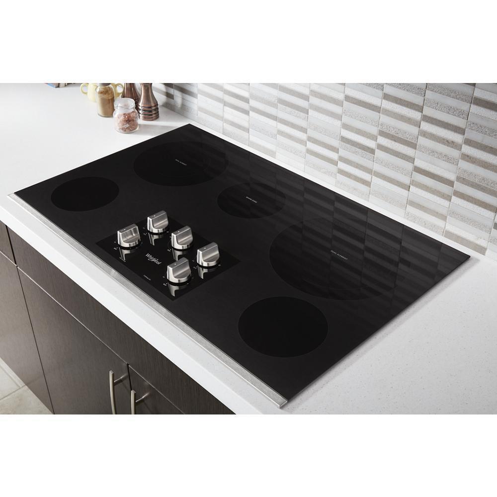 36-inch Electric Ceramic Glass Cooktop with Two Dual Radiant Elements