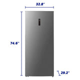 Element 21.2 cu. ft. Upright Convertible Freezer / Refrigerator - Stainless Steel, ENERGY STAR (EHUF21CECS)