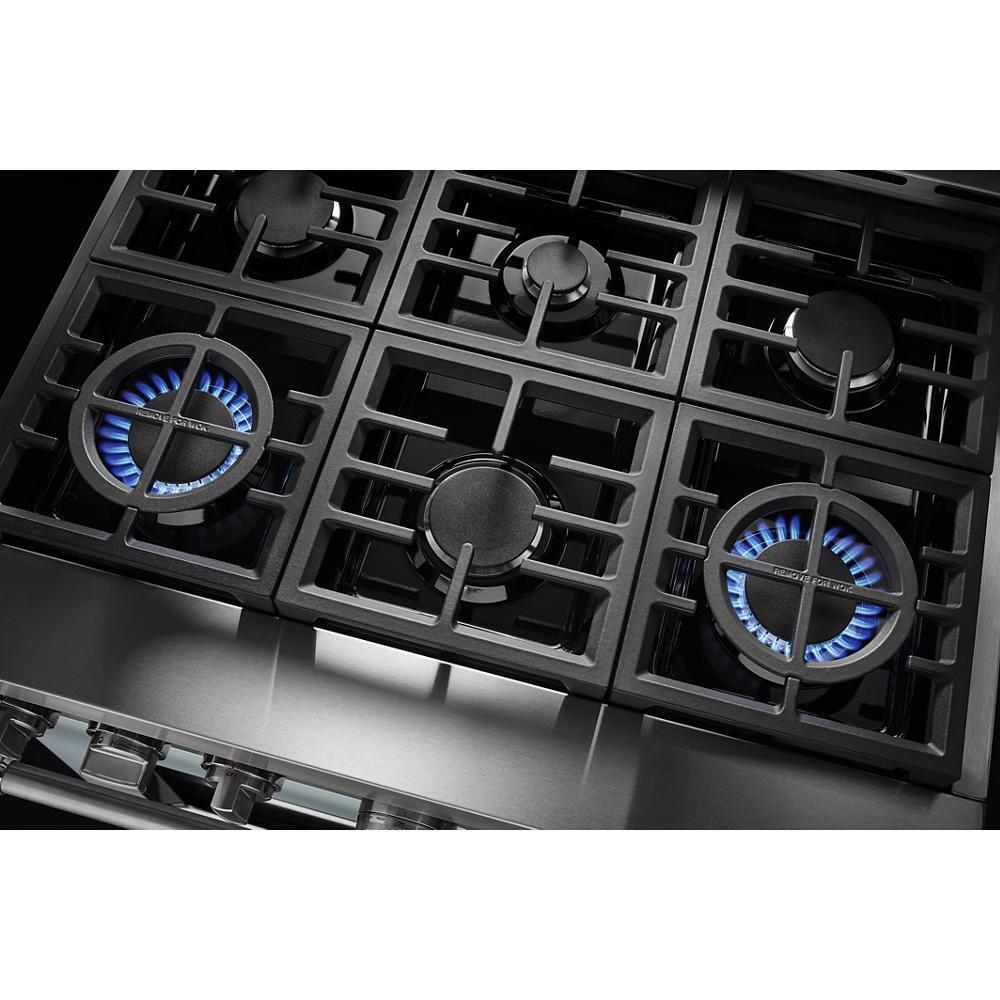 KitchenAid® 36'' Smart Commercial-Style Dual Fuel Range with 6 Burners