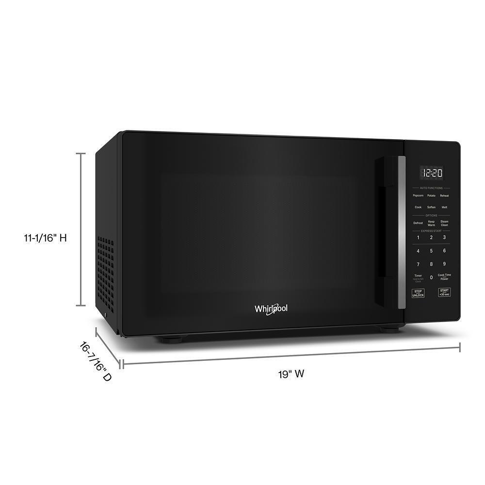 0.9 cu. ft. Black Countertop Microwave With Steam Clean - 900 watt