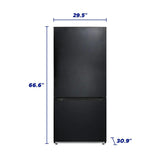 Element 18.7 cu. ft. Bottom Freezer Refrigerator - Black