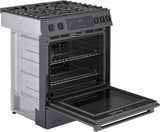 800 Series Gas Slide-in Range 30" Black Stainless Steel