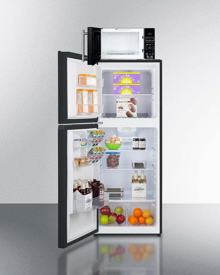 Microwave/refrigerator-freezer Combination With Allocator