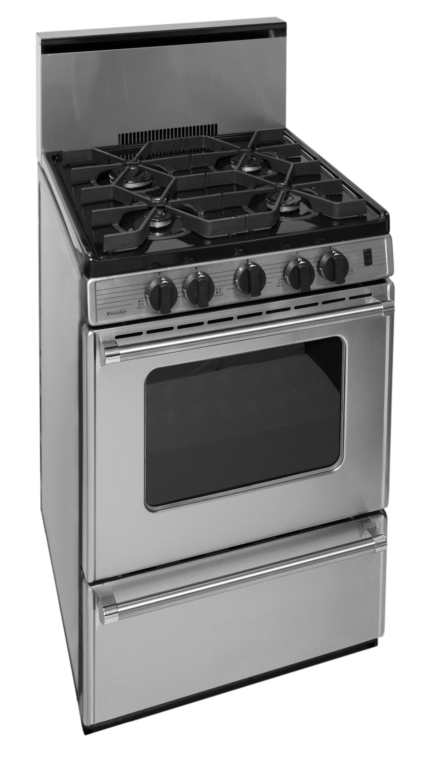 24 in. ProSeries Freestanding Sealed Burner Gas Range in Stainless Steel