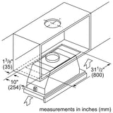 500 Series, 36" Pull-out Hood S/S