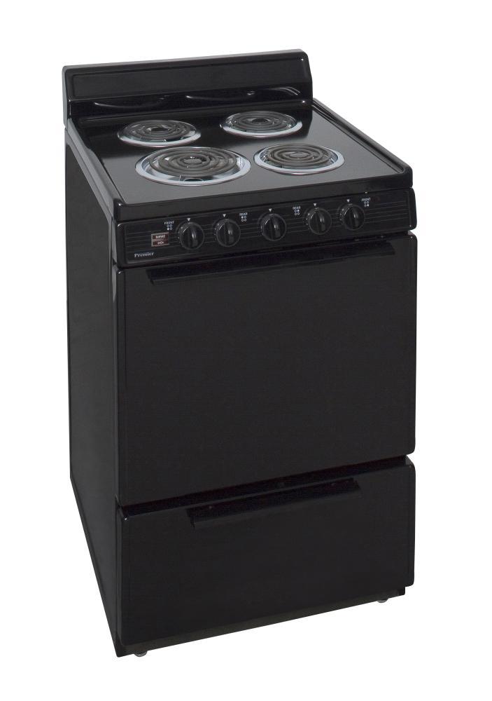 24 in. Freestanding Electric Range in Black