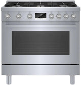 800 Series Dual Fuel Freestanding Range 36" Stainless Steel