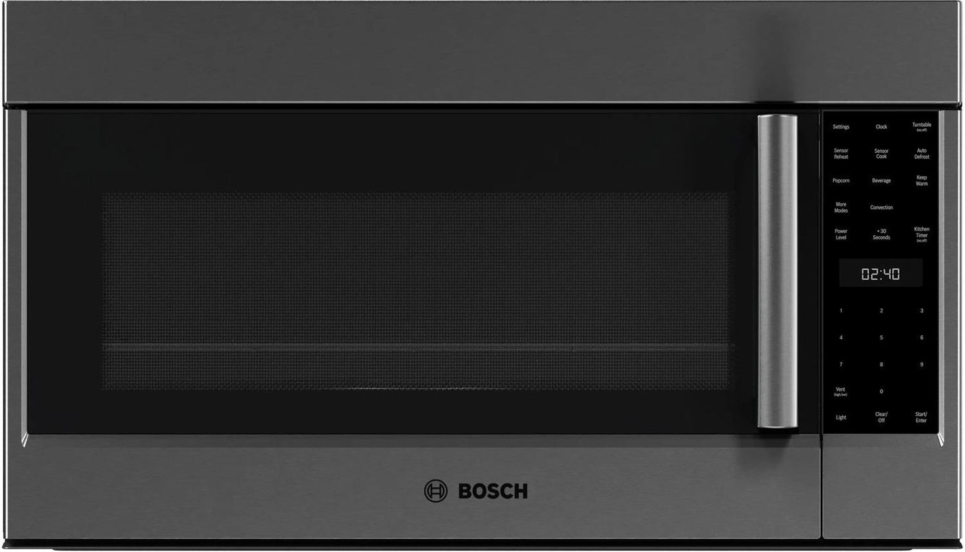 800 Series Over-The-Range Microwave 30" Left SideOpening Door, Black Stainless Steel