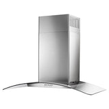 30" Concave Glass Wall Mount Range Hood