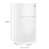 30-Inch Wide Top Freezer Refrigerator with PowerCold® Feature- 18 Cu. Ft.