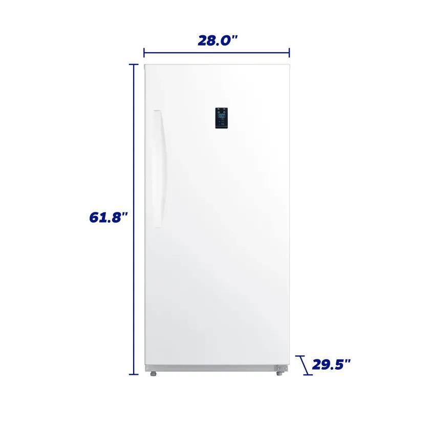 Element Electronics 13.8 cu. ft. Upright Convertible Freezer/Refrigerator - White, ENERGY STAR (EUF14CEBW)