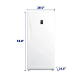 Element Electronics 13.8 cu. ft. Upright Convertible Freezer/Refrigerator - White, ENERGY STAR (EUF14CEBW)