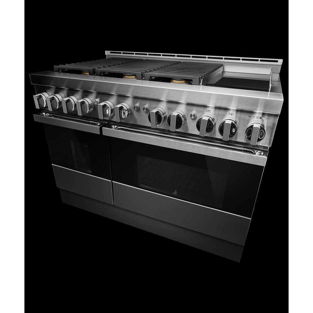 48" NOIR™ Gas Professional-Style Range with Chrome-Infused Griddle