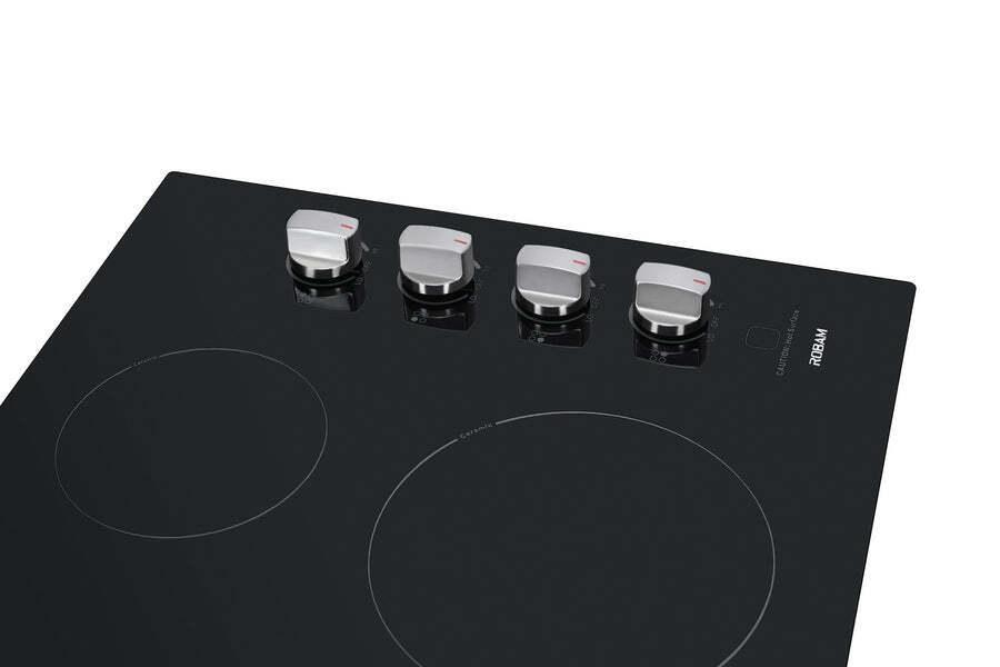 ROBAM 30 in. Radiant Electric Ceramic Glass Cooktop in Black with 4 Elements including 2 Power Boil Elements